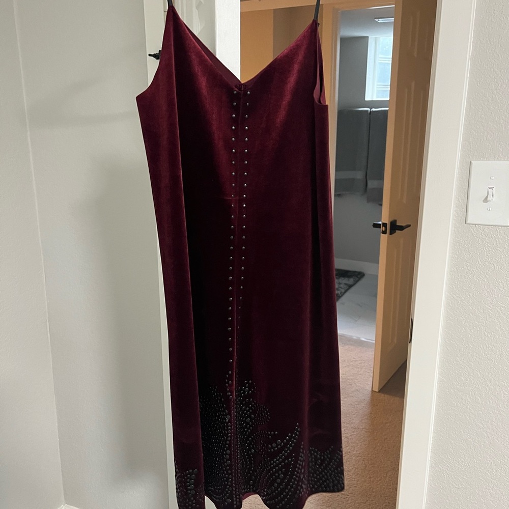 Blank NYC Red Sleeveless Slip Maxi Dress